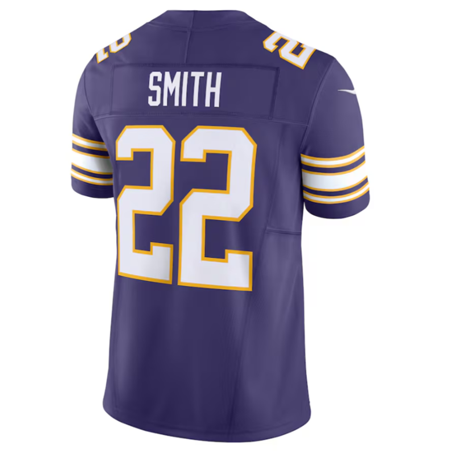 CAdoa MN.Vikings #22 Harrison Smith Purple Vapor F.U.S.E. Limited Jersey Stitched American Stitched Jersey