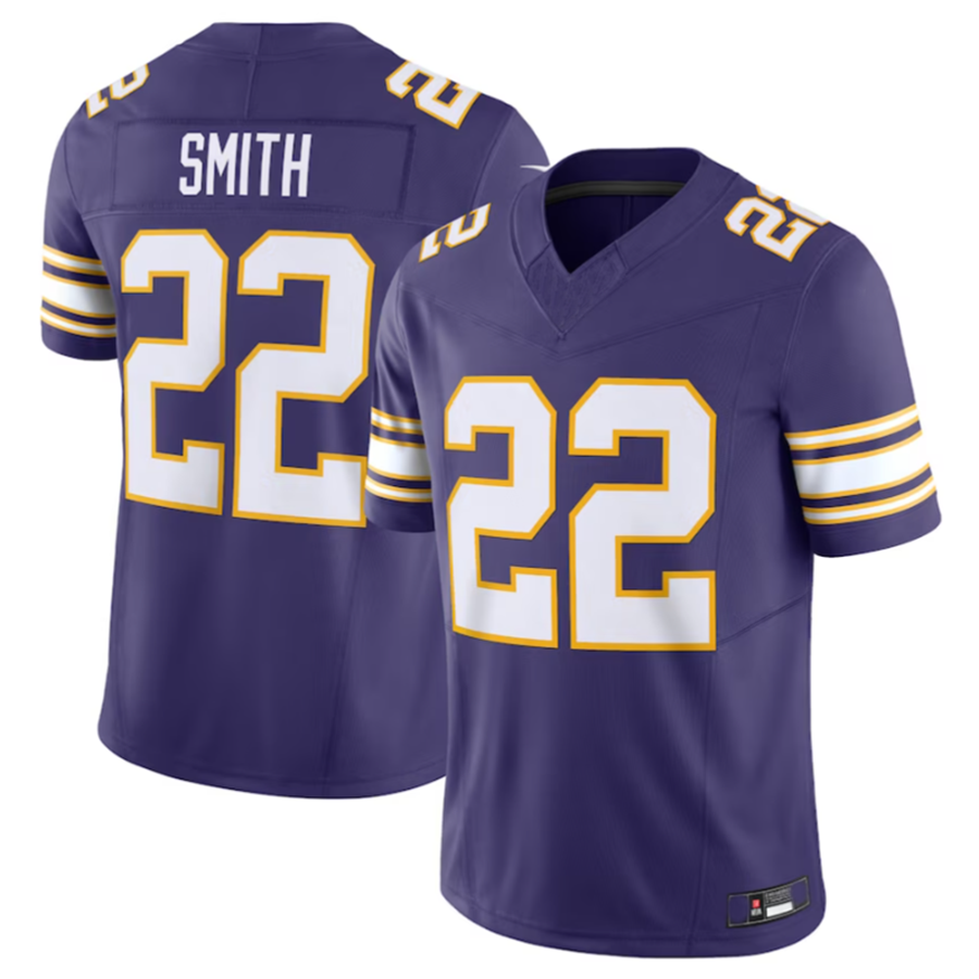 CAdoa MN.Vikings #22 Harrison Smith Purple Vapor F.U.S.E. Limited Jersey Stitched American Stitched Jerseys