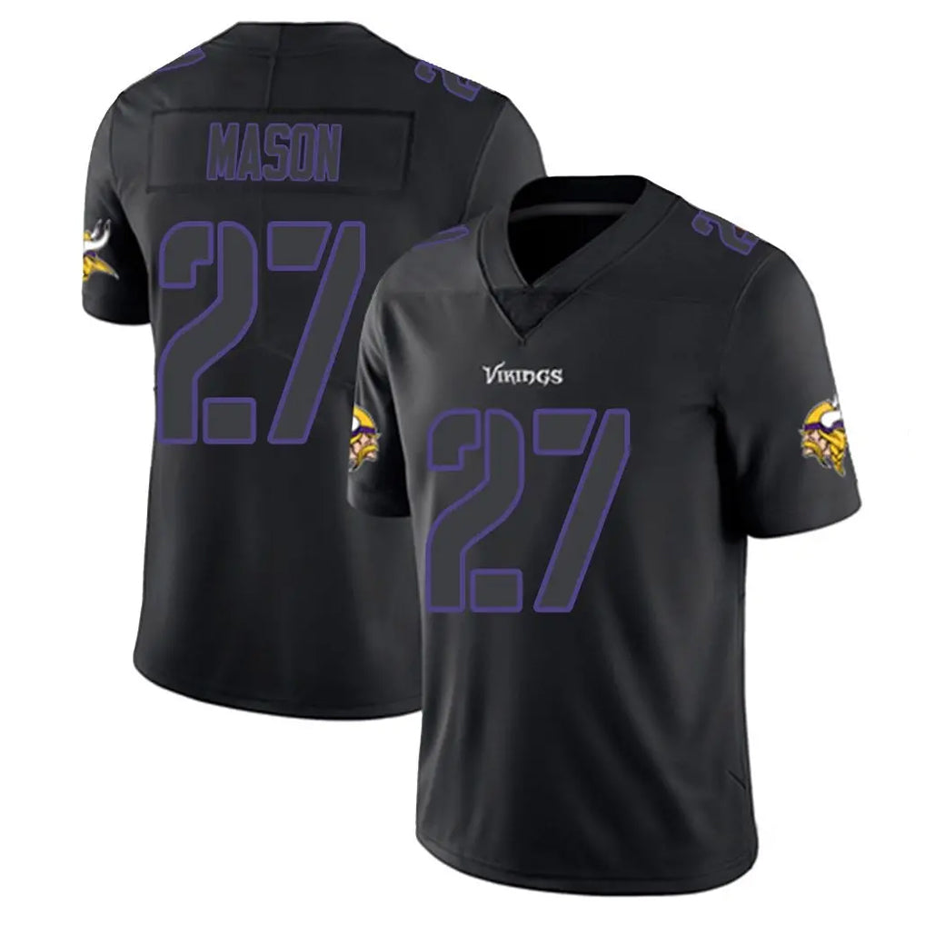 CAdoa MN.Vikings #27 Jordan Mason Player Black Impact LImited Home Game Stitched Jerseys