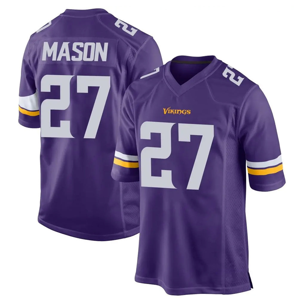 CAdoa MN.Vikings #27 Jordan Mason Player Purple Home Game Stitched Jerseys