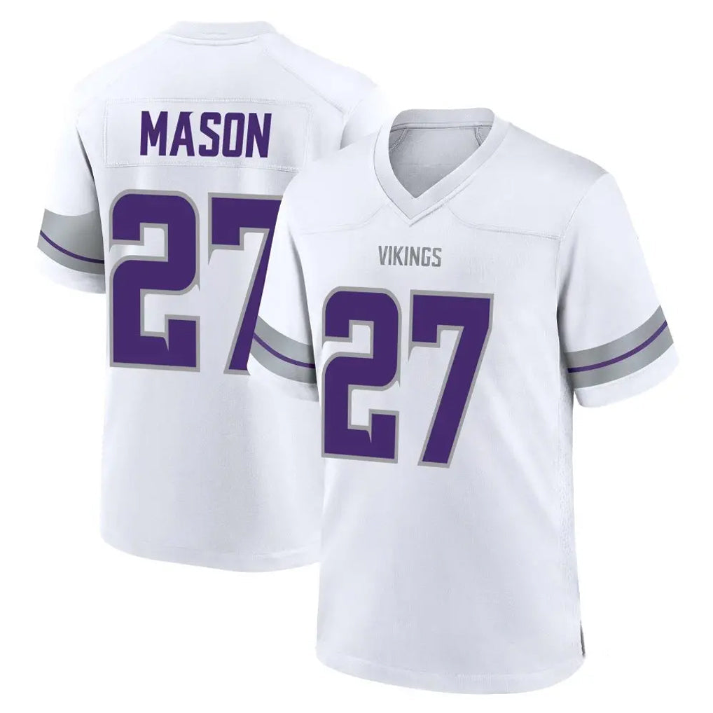 CAdoa MN.Vikings #27 Jordan Mason Player White Alternate Home Game Stitched Jerseys