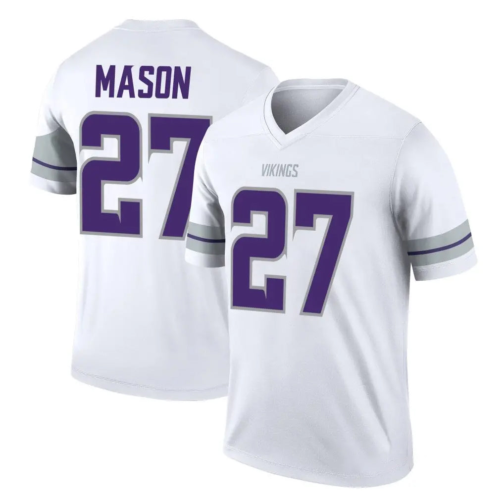 CAdoa MN.Vikings #27 Jordan Mason Player White Alternate Legend Home Game Stitched Jerseys