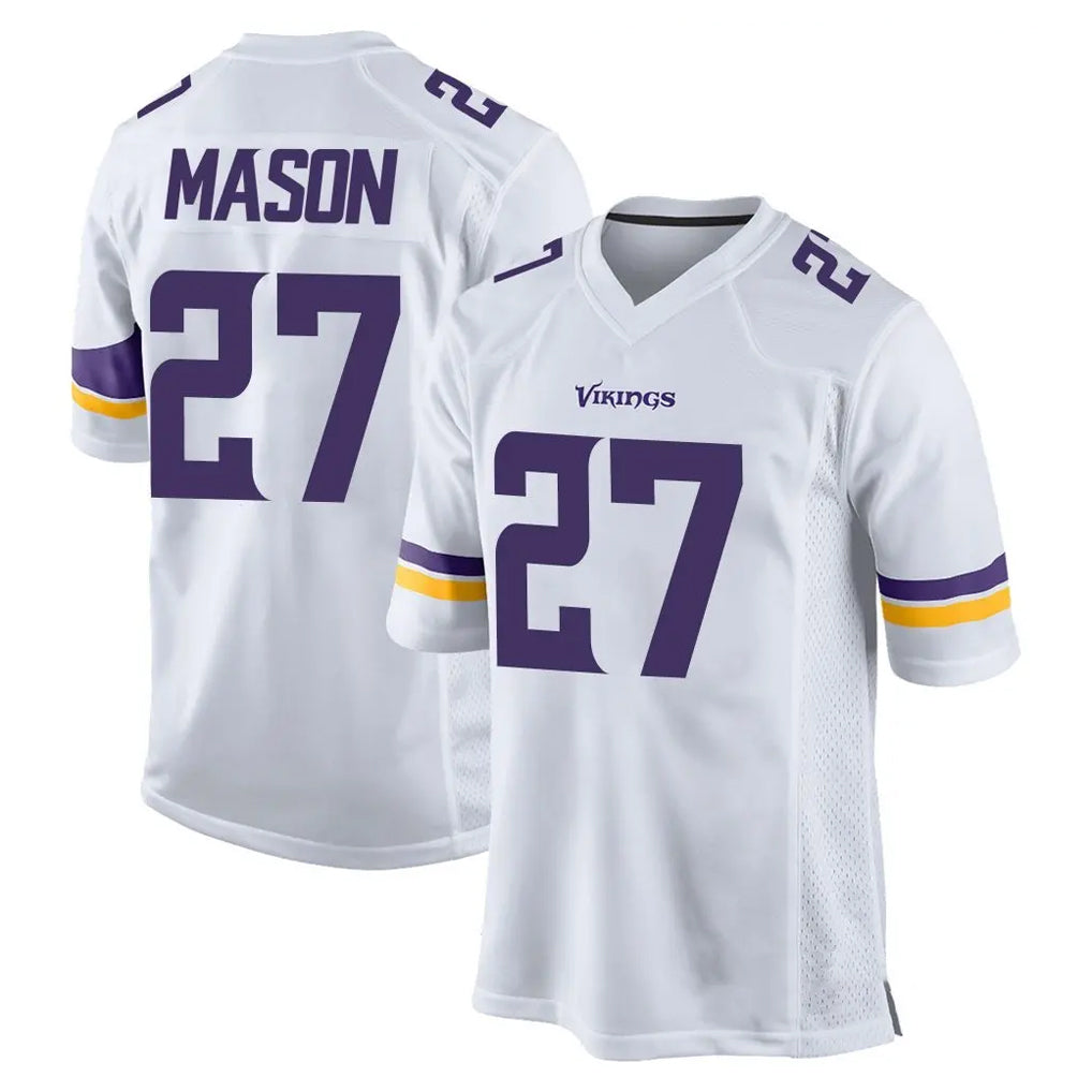 CAdoa MN.Vikings #27 Jordan Mason Player White Home Game Stitched Jerseys