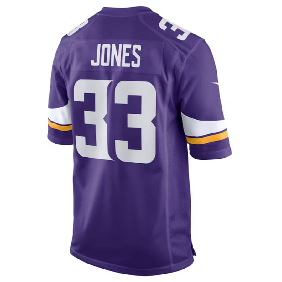 CAdoa MN.Vikings #33 Aaron Jones Purple Game Player Jersey Stitched American Stitched Jersey