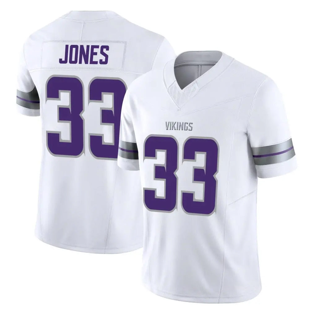 CAdoa MN.Vikings #33 Aaron Jones Sr. Player White Limited Alternate Vapor F.U.S.E. Home Game Stitched Jerseys