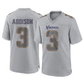 CAdoa MN.Vikings #3 Jordan Addison Player Gray Atmosphere Fashion Home Game Stitched Jerseys