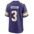 CAdoa MN.Vikings #3 Jordan Addison Purple Classic Player Game Jersey American Stitched Jersey