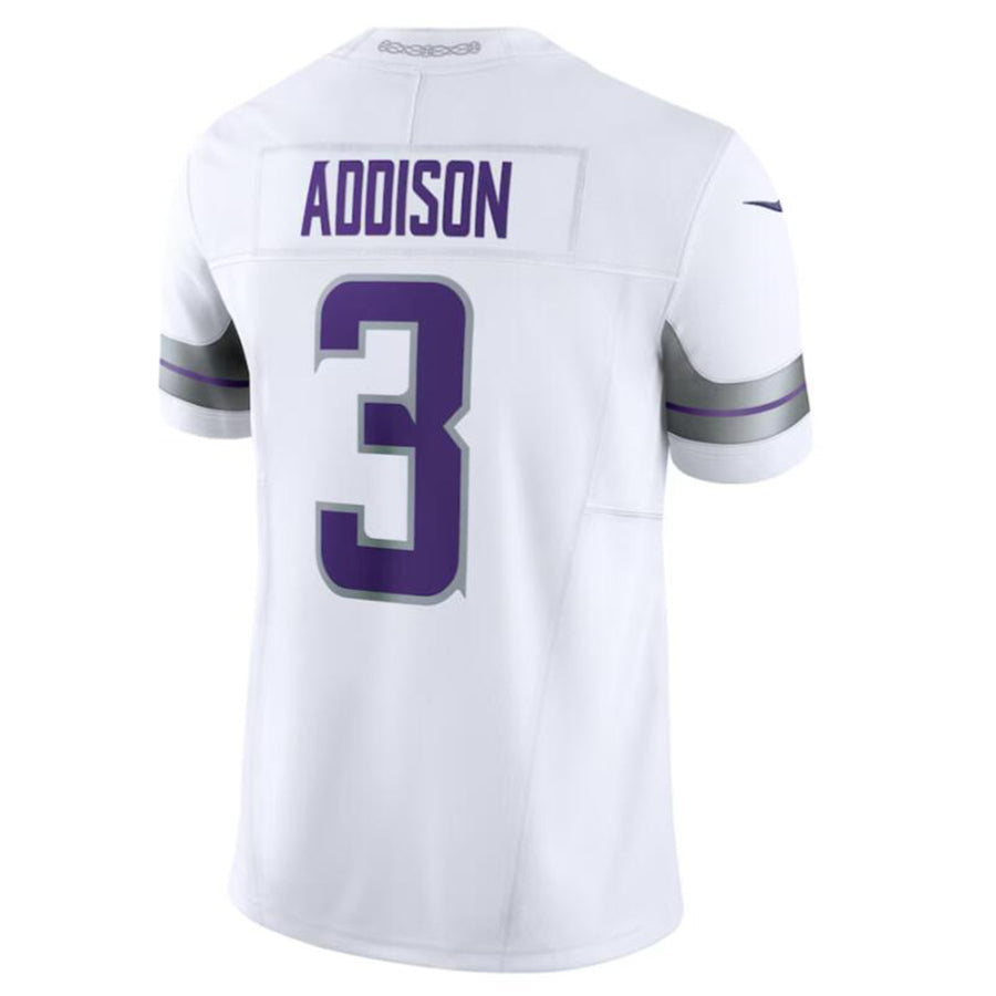 CAdoa MN.Vikings #3 Jordan Addison White Alternate Vapor F.U.S.E. Limited Jersey American Stitched Jersey
