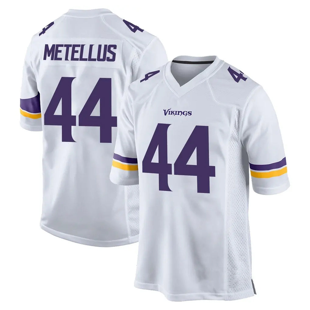 CAdoa MN.Vikings #44 Josh Metellus Player White Home Game Stitched Jerseys