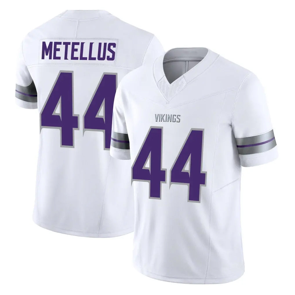 CAdoa MN.Vikings #44 Josh Metellus Player White Limited Alternate Vapor F.U.S.E. Home Game Stitched Jerseys