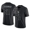 CAdoa MN.Vikings #51 Blake Cashman Player Black Reflective LImited Home Game Stitched Jerseys