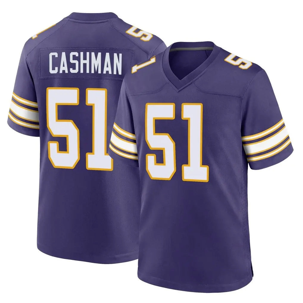 CAdoa MN.Vikings #51 Blake Cashman Player Purple Classic Home Game Stitched Jerseys
