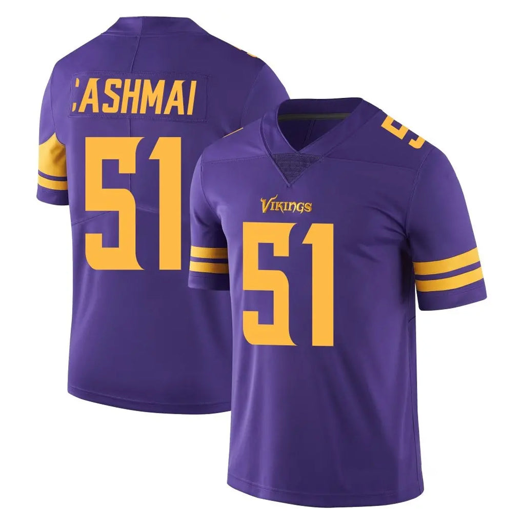 CAdoa MN.Vikings #51 Blake Cashman Player Purple Limited Color Rush Home Game Stitched Jerseys