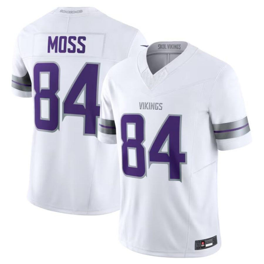 CAdoa MN.Vikings #84 Randy Moss White Alternate Retired Player American Stitched Jerseys