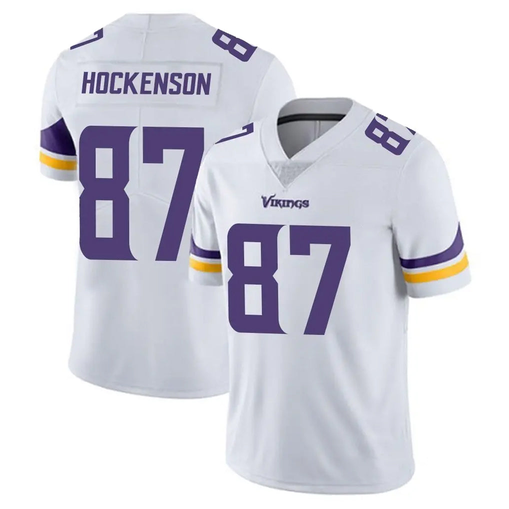 CAdoa MN.Vikings #87 T.J. Hockenson Player White Limited Vapor Untouchable Home Game Stitched Jerseys