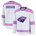 CAdoa M.Wild White Hockey Fights Cancer Survivor Practice Jerseys