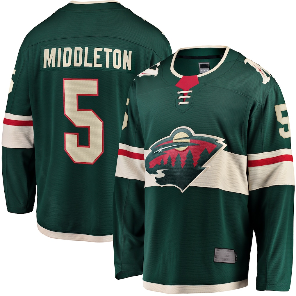 CAdoa M.Wild #5 Jake Middleton Green Home Breakaway Player Jerseys