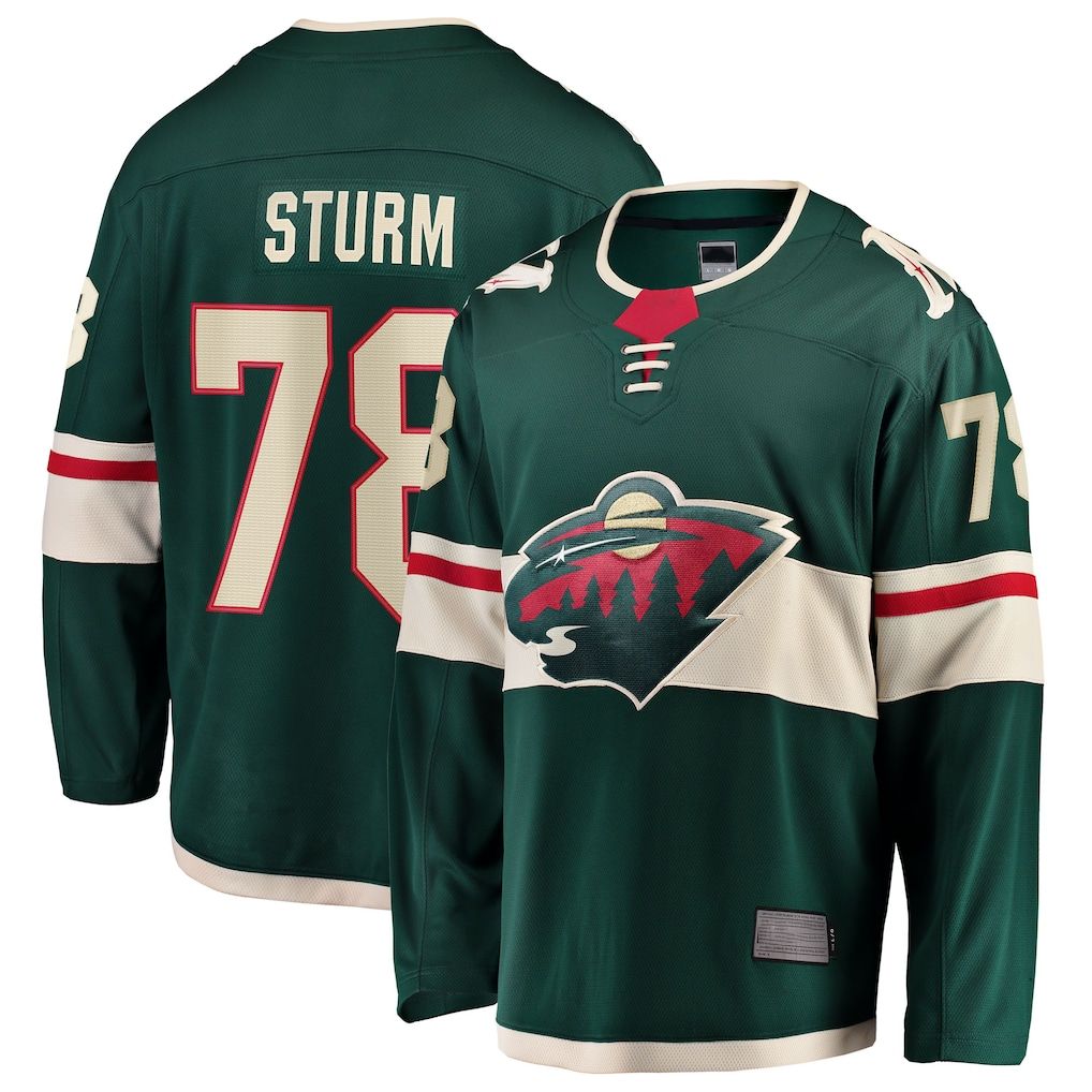 CAdoa M.Wild #78 Nico Sturm Green Home Breakaway Jerseys