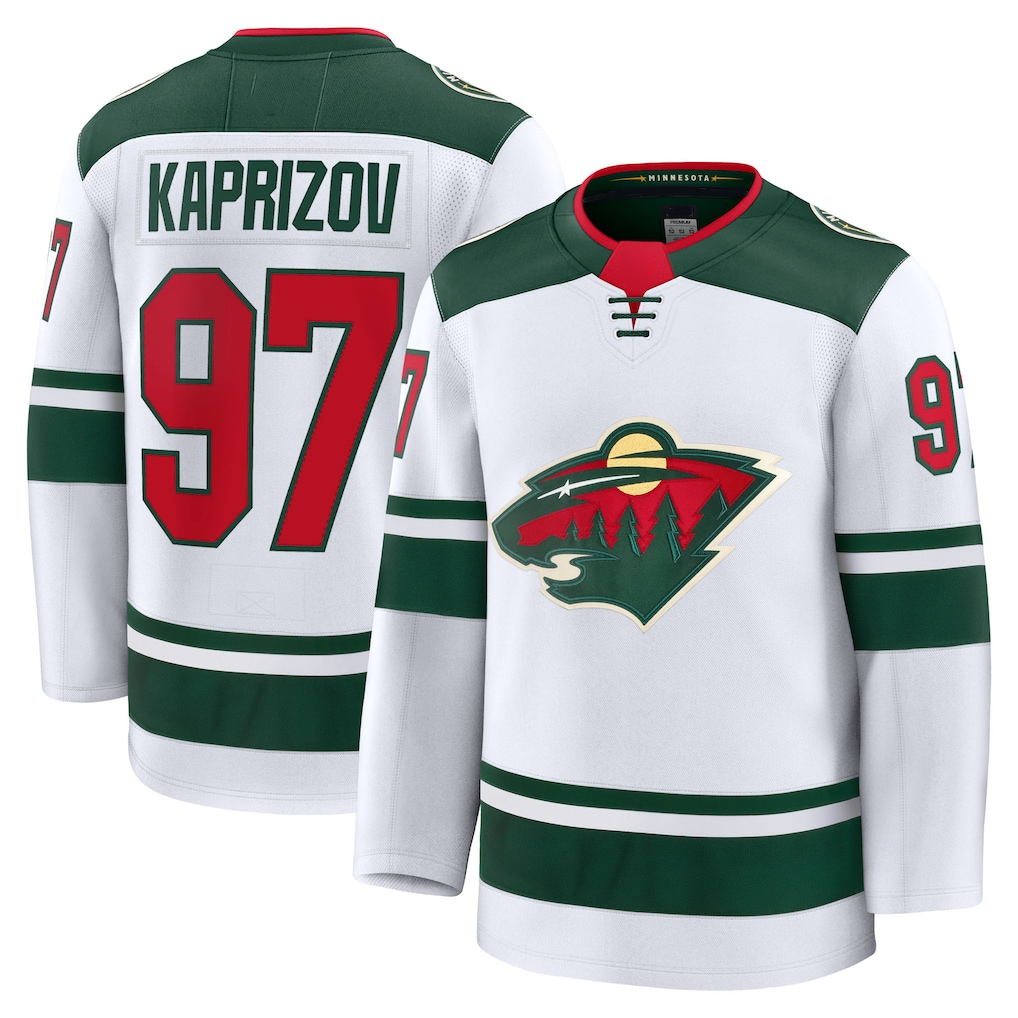 CAdoa M.Wild #97 Kirill Kaprizov White Away Premium Jerseys