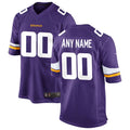 CAdoa Custom MN.Vikings Game Home Stitched Jerseys