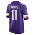 CAdoa MN.Vikings #11 Carson Wentz Purple Team Game Stitched Jerseys