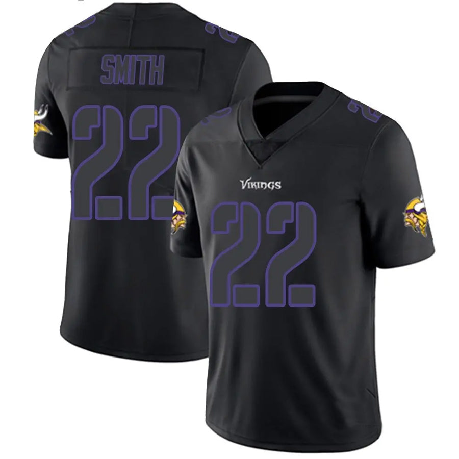 CAdoa MN.Vikings #22 Harrison Smith Player Limited Black Impact Game Stitched Jerseys