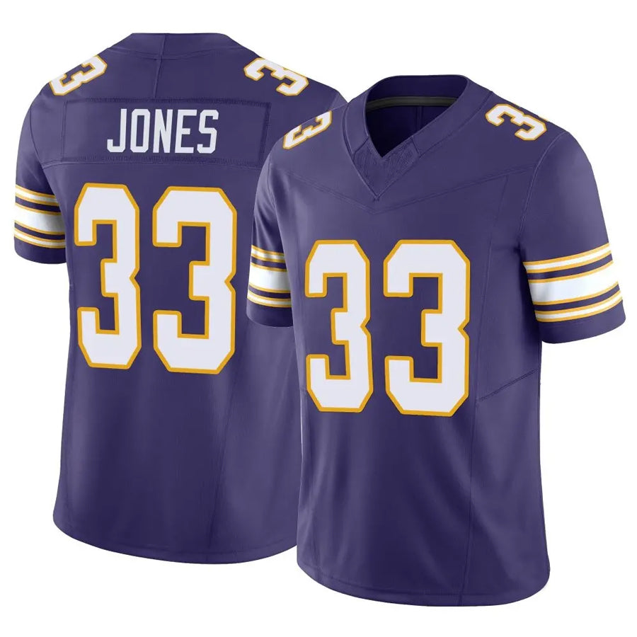 CAdoa MN.Vikings #33 Aaron Jones Player Purple Classic Vapor F.U.S.E. Limited Stitched Jerseys