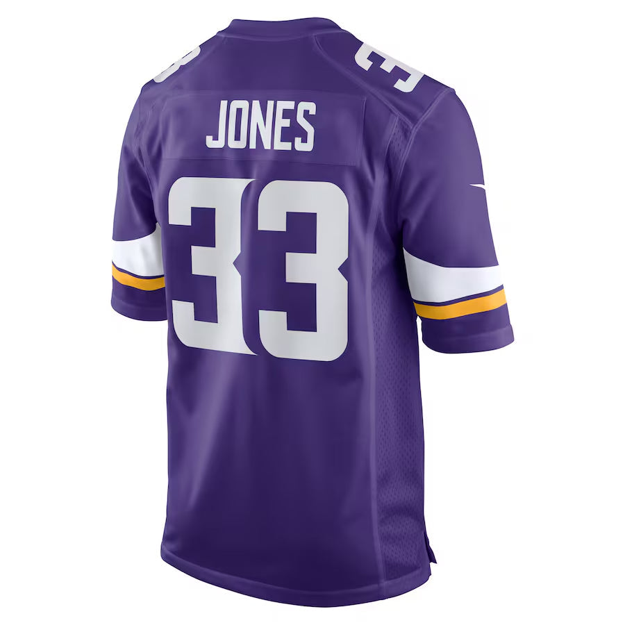 CAdoa MN.Vikings #33 Aaron Jones Player Purple Home Game Stitched Jerseys