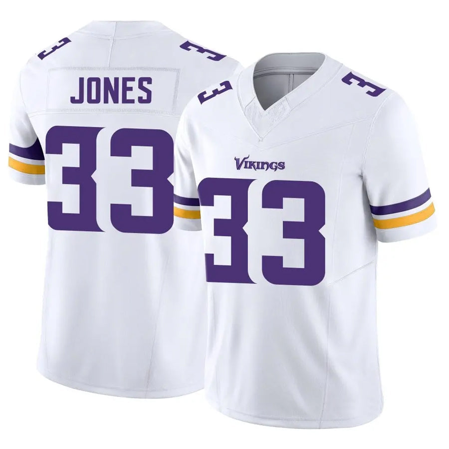 CAdoa MN.Vikings #33 Aaron Jones Player White Vapor F.U.S.E. Limited Stitched Jerseys