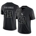 CAdoa MN.Vikings #43 Andrew Van Ginkel Player Black REFLECTIVE Limited Stitched Jerseys