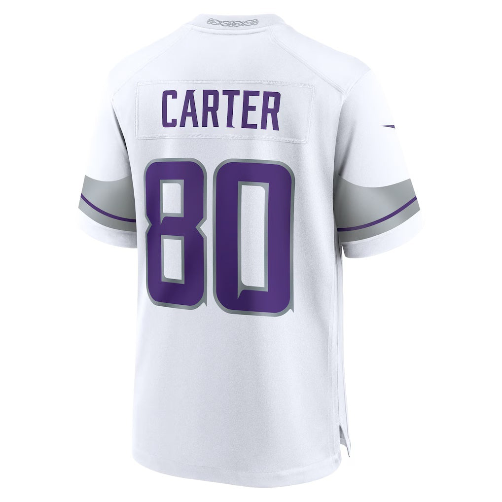 CAdoa MN.Vikings #80 Cris Carter White Alternate Retired Player Game Stitched Jerseys