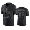 CAdoa MN.Vikings #87 T.J. Hockenson Player Black REFLECTIVE Limited Stitched Jerseys