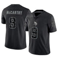 CAdoa MN.Vikings #9 J.J. McCarthy Player Black REFLECTIVE Limited Stitched Jerseys