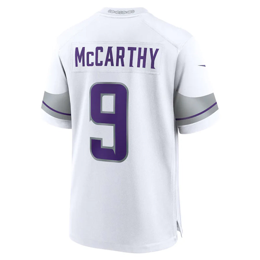 CAdoa MN.Vikings #9 J.J. McCarthy Player White Alternate Game Stitched Jerseys