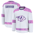 CAdoa N.Predators White Hockey Fights Cancer Survivor Practice Jerseys