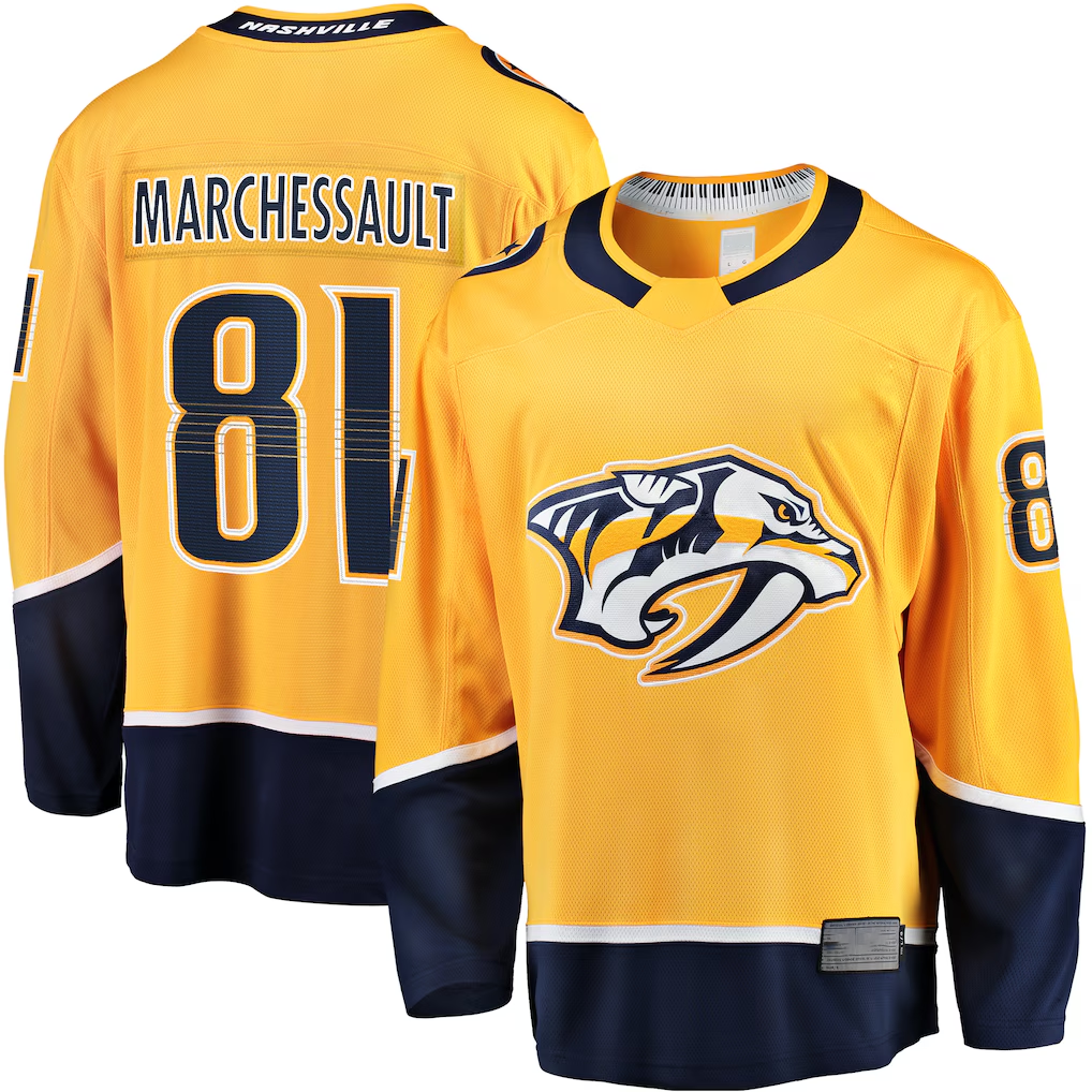 CAdoa N.Predators #81 Jonathan Marchessault Gold Breakaway Jerseys