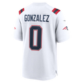 CAdoa NE.Patriots #0 Christian Gonzalez White Game Stitched Jerseys