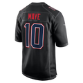 CAdoa NE.Patriots #10 Drake Maye Carbon Black Fashion Game Stitched Jerseys