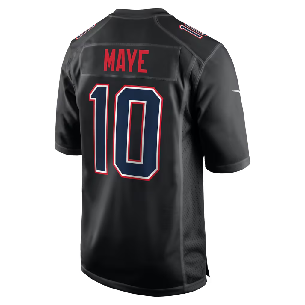 CAdoa NE.Patriots #10 Drake Maye Carbon Black Fashion Game Stitched Jerseys