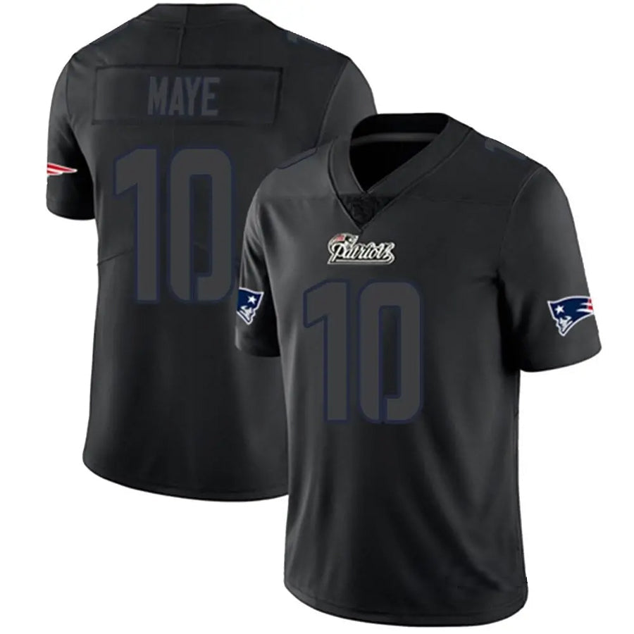 CAdoa NE.Patriots #10 Drake Maye Player Limited Black Impact Stitched Jerseys