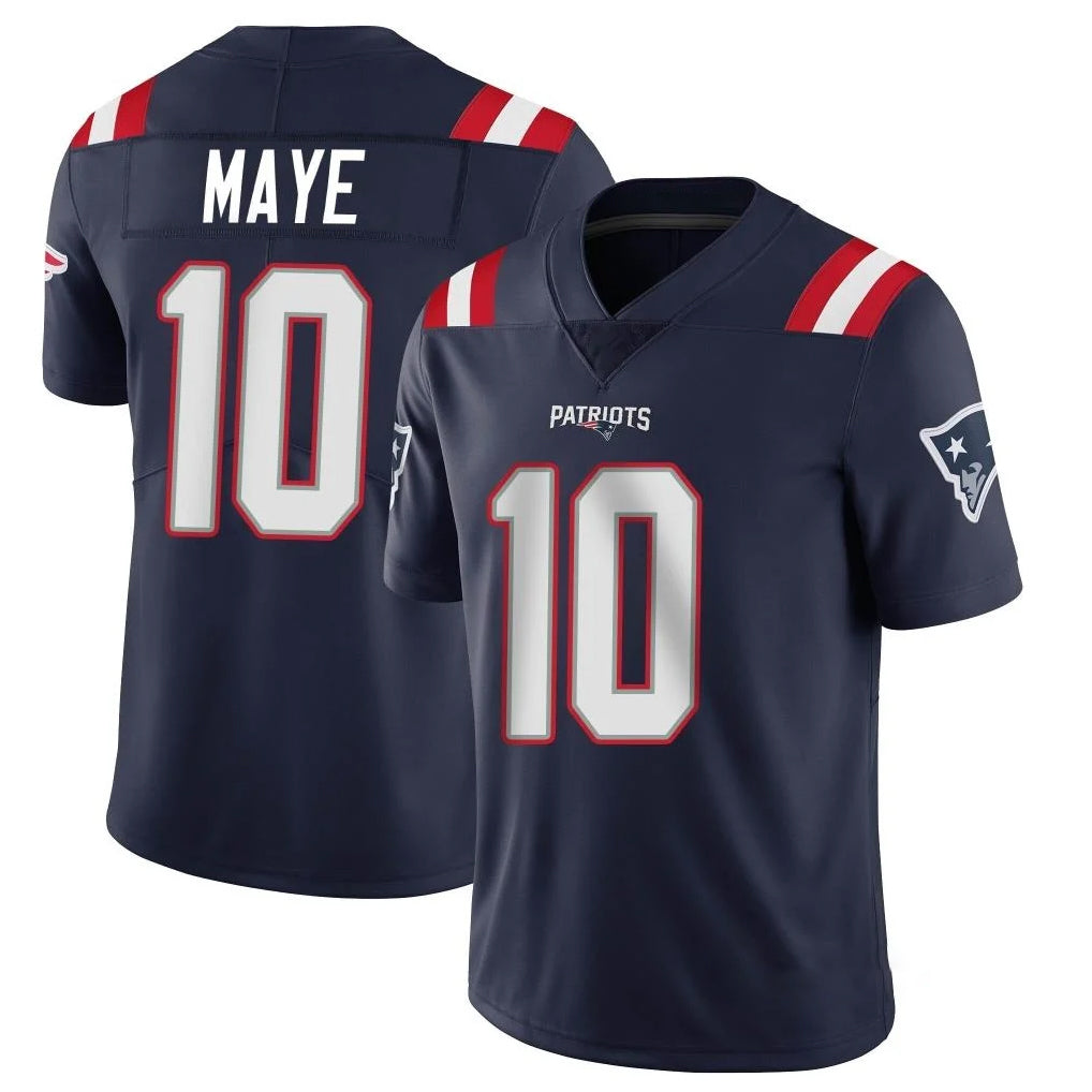 CAdoa NE.Patriots #10 Drake Maye Player Navy Vapor Untouchable Home Game Stitched Jerseys