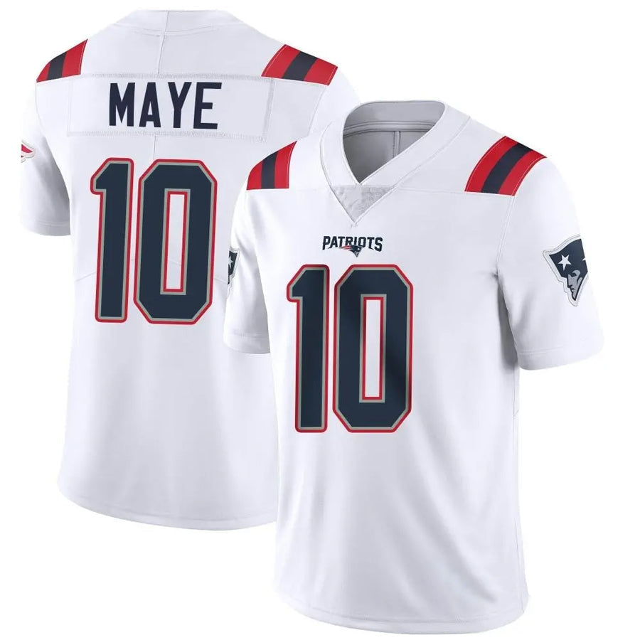 CAdoa NE.Patriots #10 Drake Maye Player White Vapor Limited Stitched Jerseys
