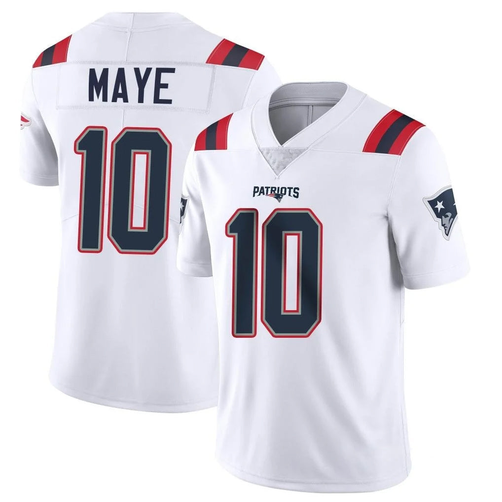 CAdoa NE.Patriots #10 Drake Maye Player White Vapor Untouchable Home Game Stitched Jerseys
