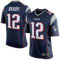 CAdoa NE.Patriots #12 Tom Brady Player Navy Blue Game Stitched Jerseys