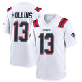 CAdoa NE.Patriots #13 Mack Hollins Player White Home Game Stitched Jerseys
