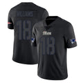 CAdoa NE.Patriots #18 Kyle Williams Player Black Impact LImited Home Game Stitched Jerseys