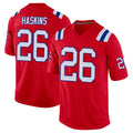 CAdoa NE.Patriots #26 Hassan Haskins Player Red Home Game Stitched Jerseys