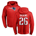 CAdoa NE.Patriots #26 Hassan Haskins Player Red LOGO Pullover Hoodies Home Game Stitched Jerseys