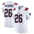 CAdoa NE.Patriots #26 Hassan Haskins Player White Vapor Untouchable Home Game Stitched Jerseys