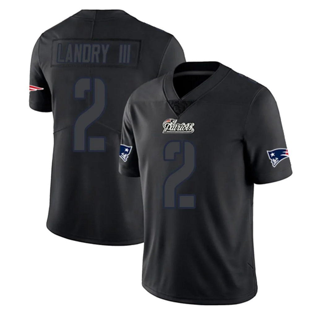 CAdoa NE.Patriots #2 Harold Landry III Player Black Impact LImited Home Game Stitched Jerseys